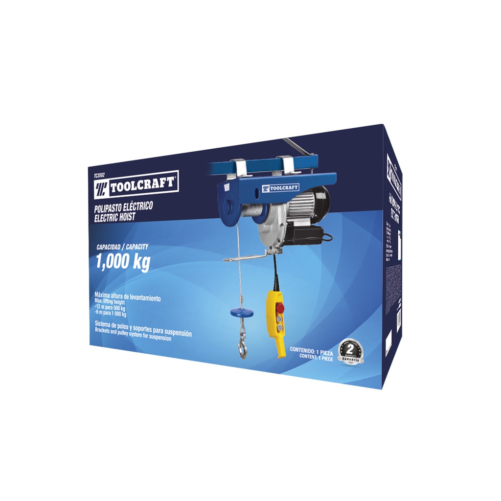 POLIPASTO ELECTRICO DE 500/1,000 KG
