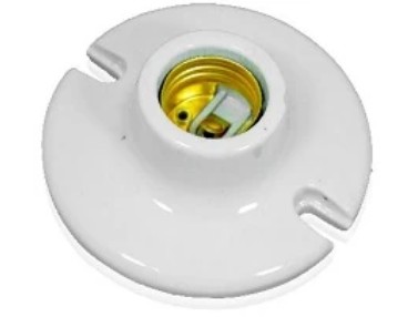 PORTALAMPARA  4" PORCELANA