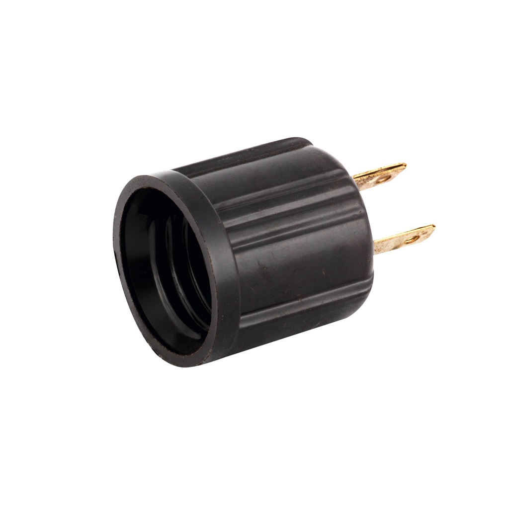 PORTALAMPARAS CON CLAVIJA NEGRO