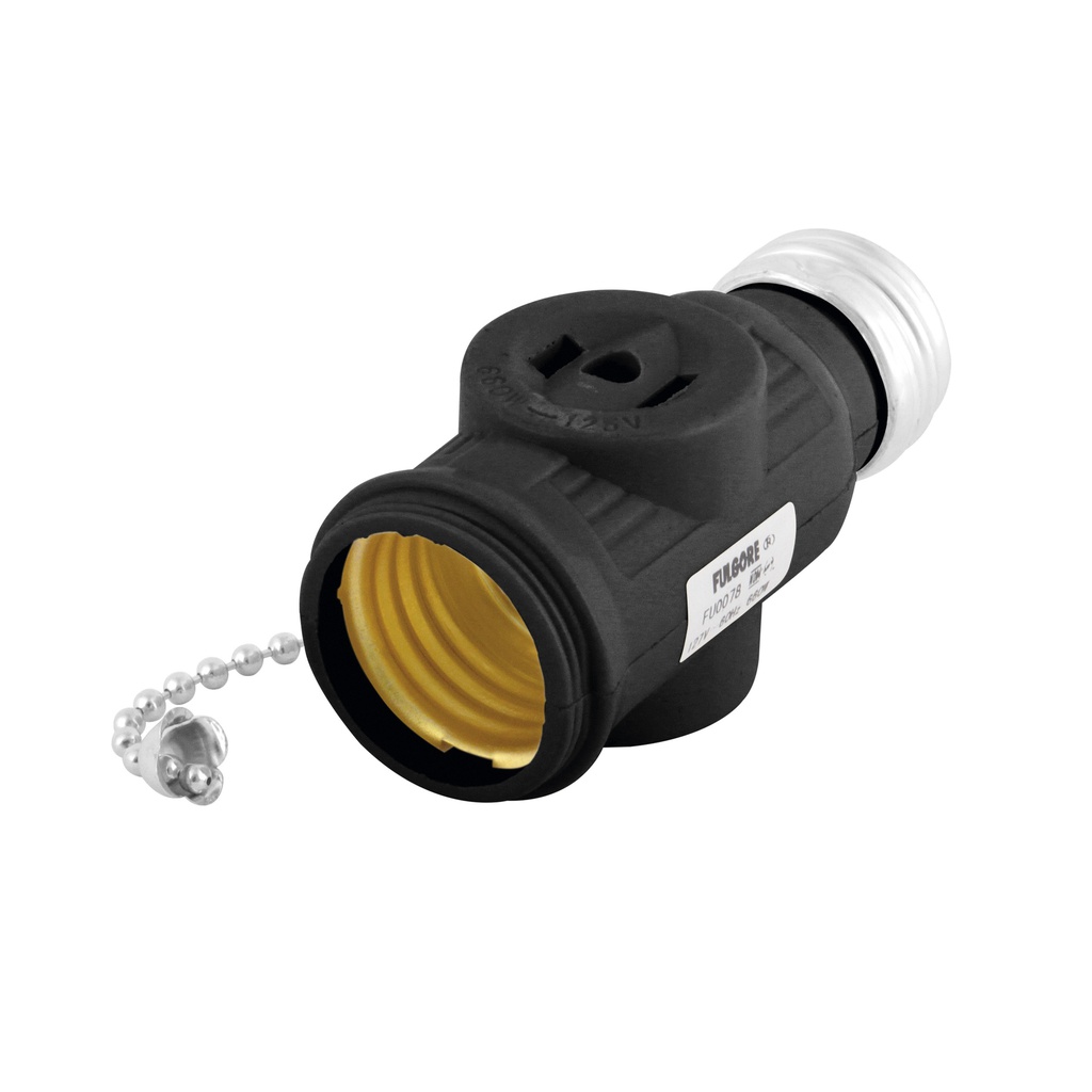 SOCKET LADRON 718 CON CADENACAFE BAQUELITA