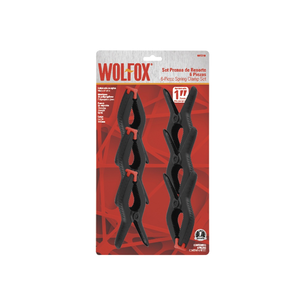 PRENSA RESORTE 1" SET 6 PZ