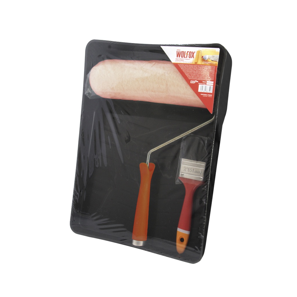 RODILLO 9" BROCHA 2" Y CHAROLA