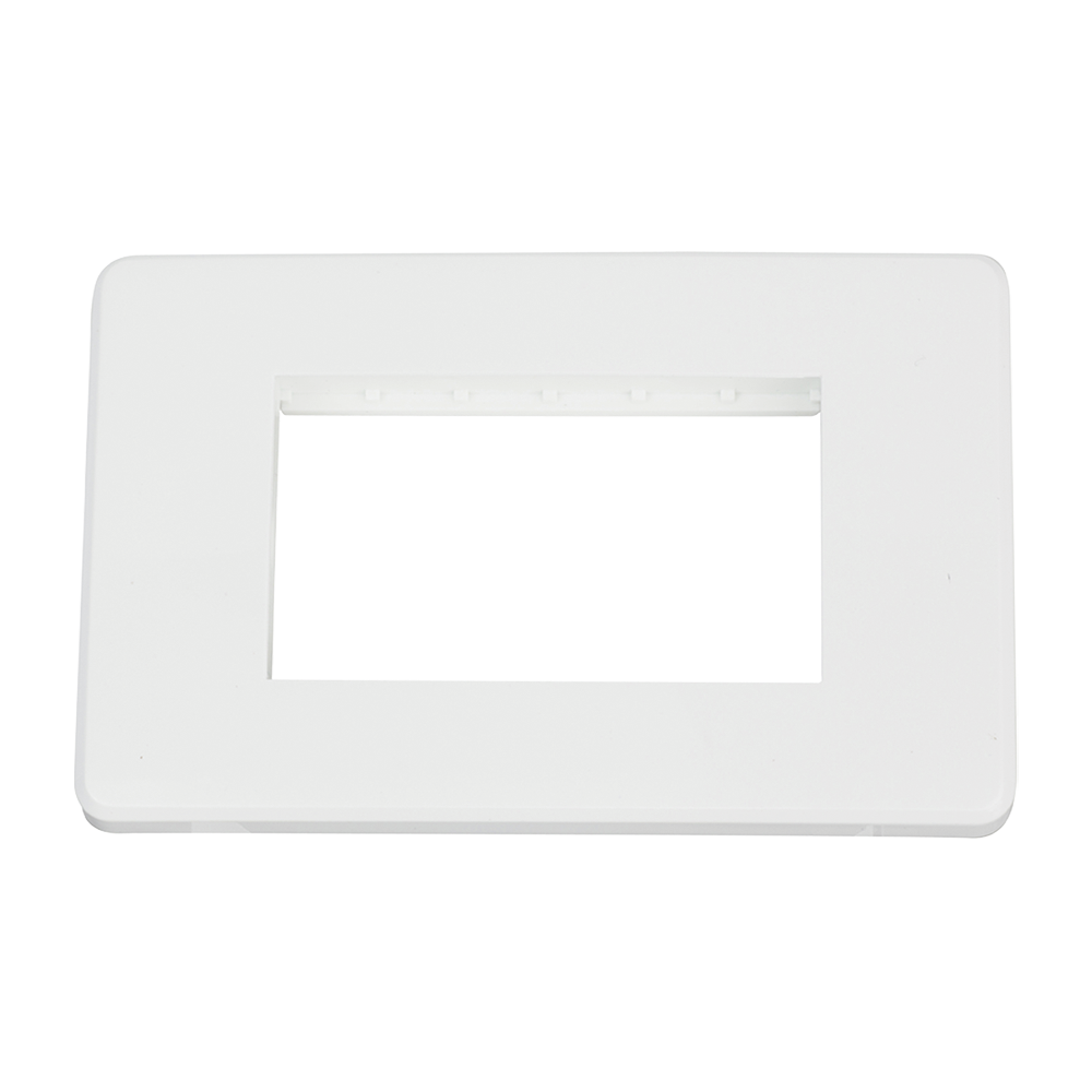 PLACA DE PLASTICO BLANCA DOBLE DE 72 mm