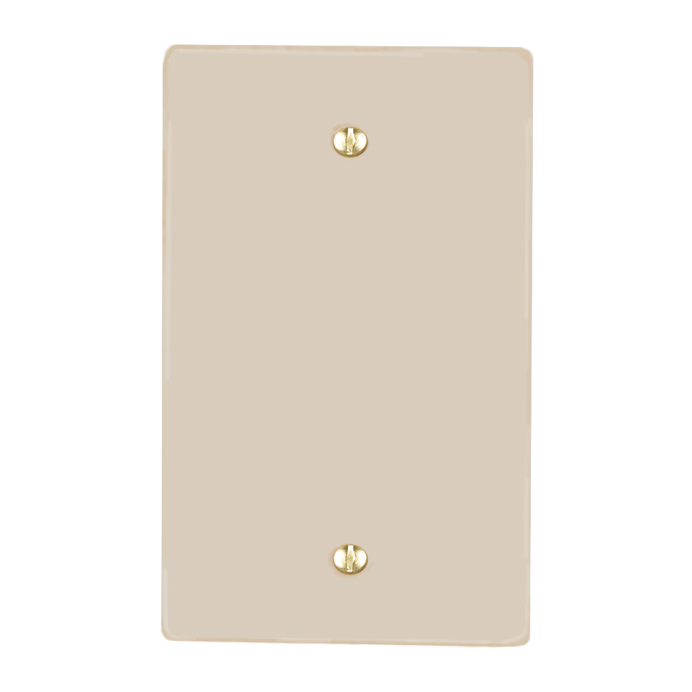 PLACA DE PLASTICO MARFIL SENCILLA DE 36 mm