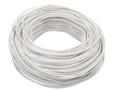 CABLE  DE 100 MTS   AUTOMOTRIZ FLEXIBLE  10 BLANCO