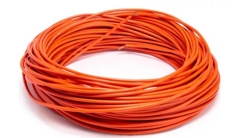 CABLE  DE 100 MTS   AUTOMOTRIZ FLEXIBLE  14 NARANJA