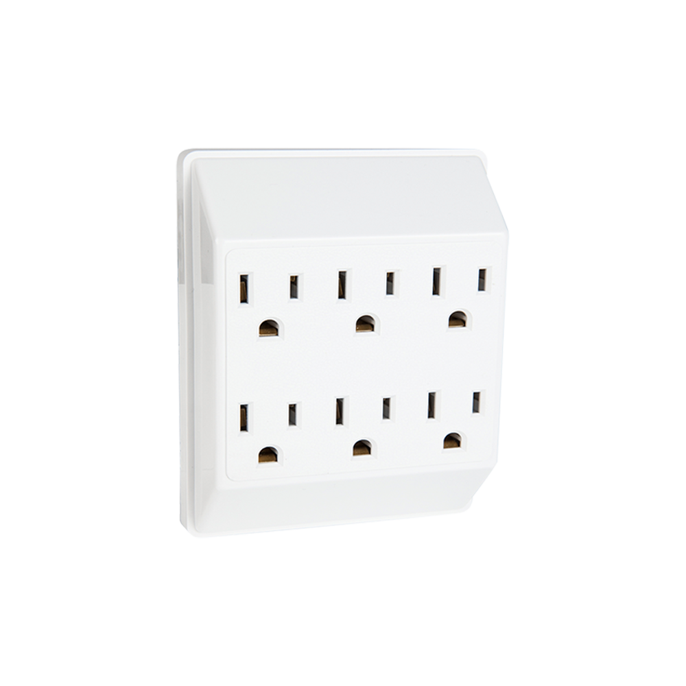 DERIVADOR 6 TOMAS ATERRIZADAS 127V~ 60HZ 1875W