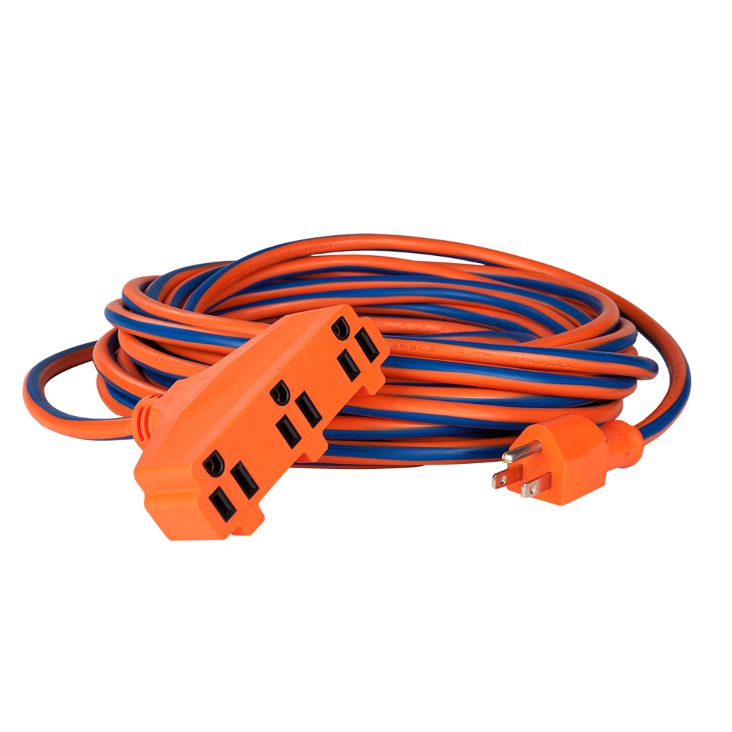 EXTENSION USO RUDO 3X14 10 MTS. AZUL/NARANJA