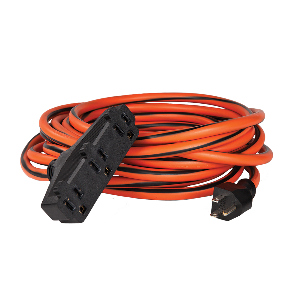 EXTENSION USO RUDO 3X12 15 MT COLOR NARANJA/NEGRO