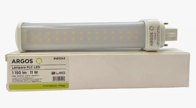 LAMPARA PLC DE LED 11 W   127-277 V~ 60 Hz  4 100 K  1 150 lm 