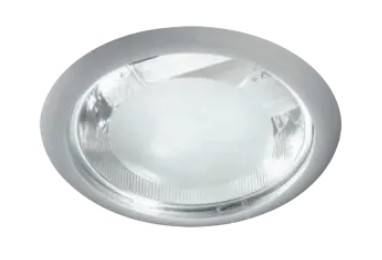 CARCASA DE EMPOTRAR VE CIRCULAR PARA 2 LAMPARAS PLC 26W BCO*