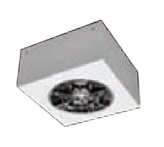 LUMINARIO CUADRADO DE SOBREPONER CON 2 LAMPARAS PLC BLANCO 52 W 120-277 V~ 60 Hz