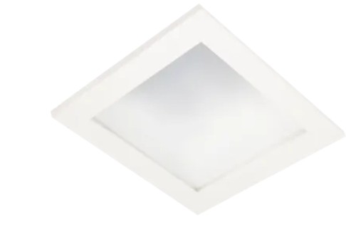 LUMINARIO CUADRADO DE EMPOTRAR LED CON DIFUSOR CUADRADO DE ACRILICO BLANCO 20 W 110-240 V~ 60 Hz 4 200 K  1 698 lm