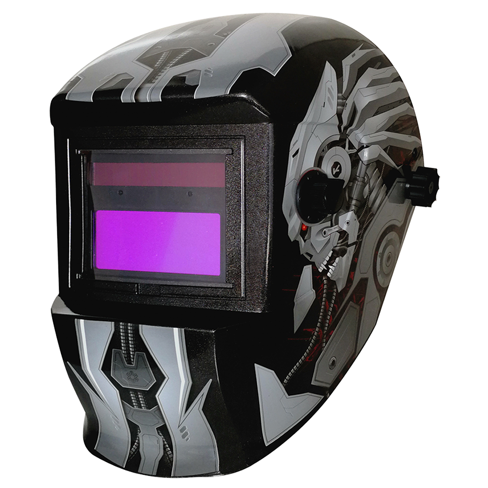 CARETA ELECTRONICA ,VISTA DE 92X42 ,13 OPCIONES DE SOMBRA ,CONTROL DE SENSIBILIDAD CON AJUSTE DE PASO ,IDEAL ARCO/MIG/TIG  T. DE RECUPERACION .2-.5S-.8S