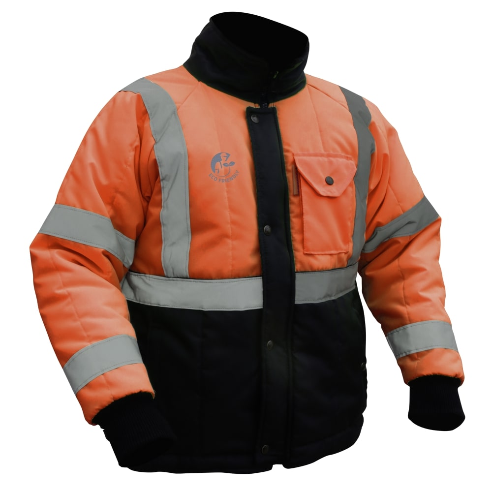 CHAMARRA ECOTERMOAISLANTE LIGERA BICOLOR (ANARANJADO/NEGRO) C/REF TEXTIL T-GD.