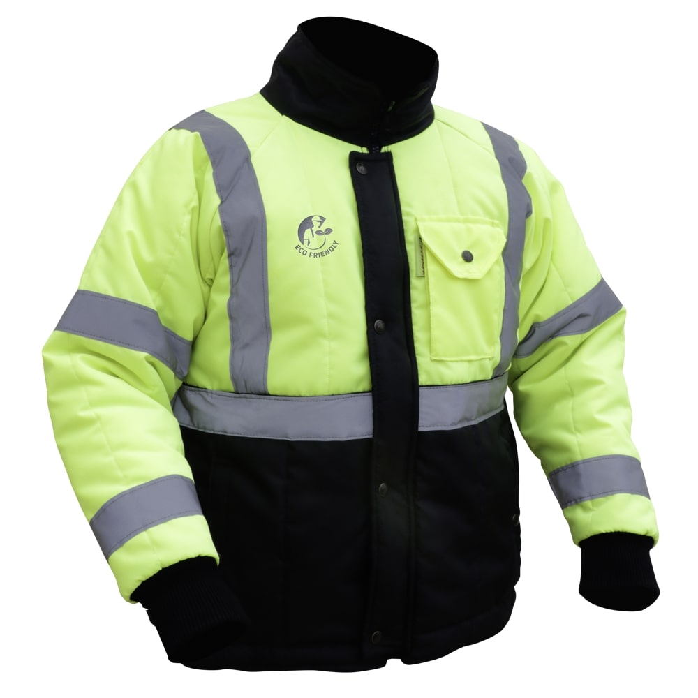 CHAMARRA ECOTERMOAISLANTE LIGERA BICOLOR (AMARILLO/NEGRO) C/REF TEXTIL T-GD.