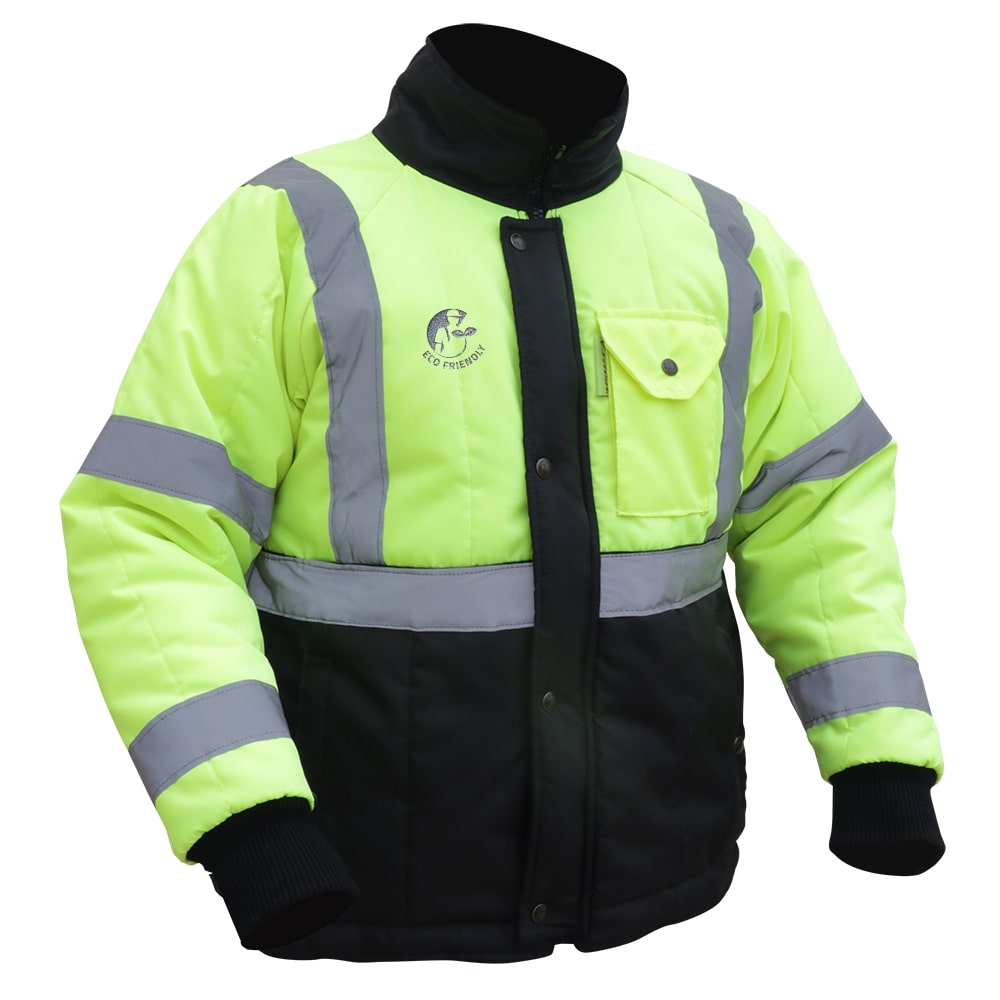 CHAMARRA ECOTERMOAISLANTE BICOLOR (AMARILLO/NEGRO) C/REF TEXTIL T-2XG.
