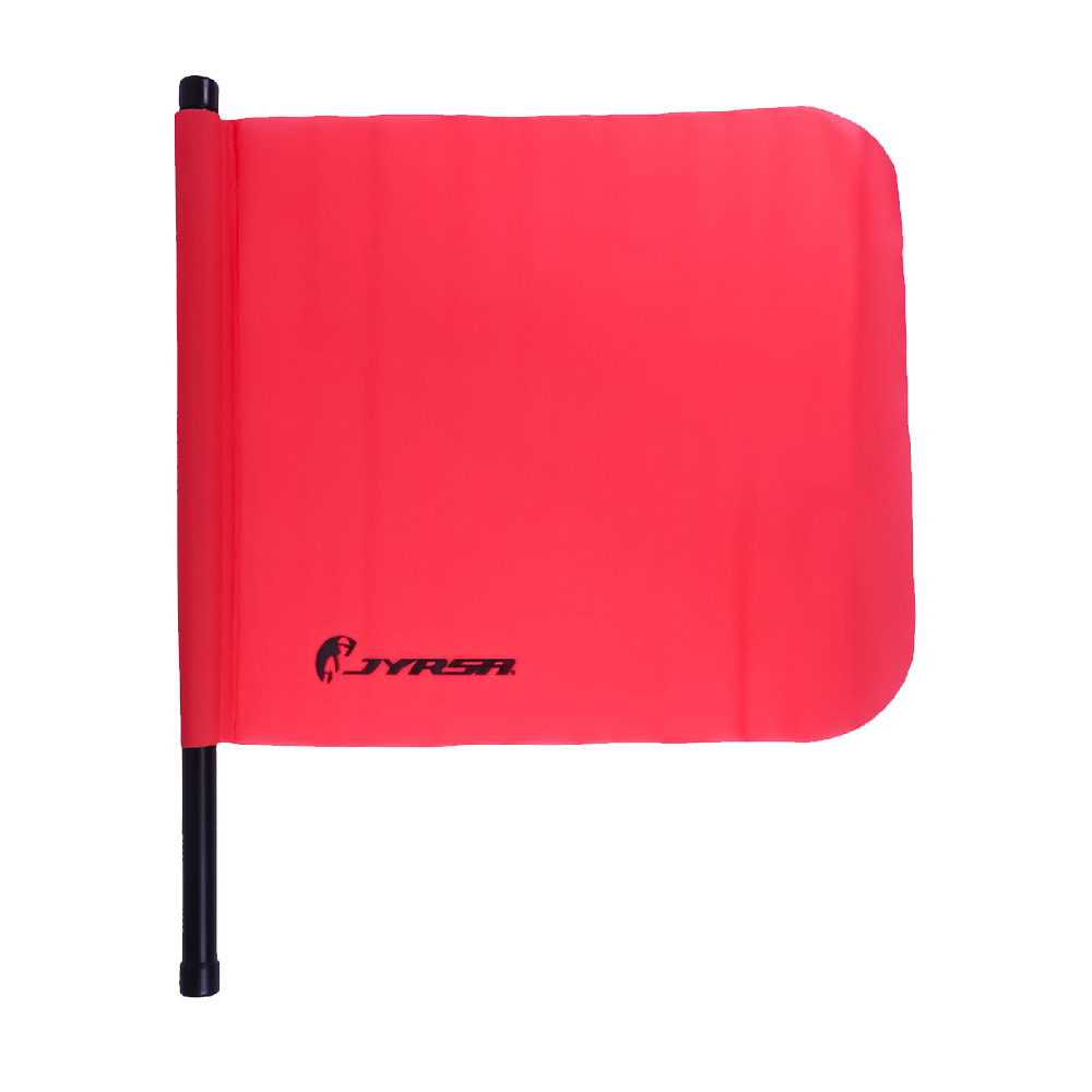 BANDERIN ECOFRIENDLY ANARANJADO DE PVC SIN REFLEJANTE.