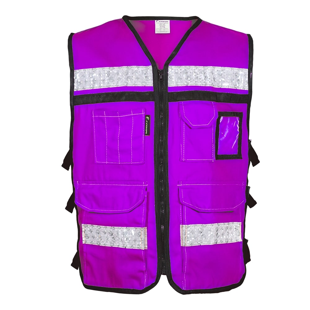 CHALECO MORADO CH RESCATISTA DE ALGODON TALLA CHICA