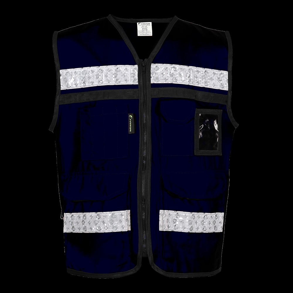 CHALECO RESCATISTA CERRADO AZUL MARINO TALLA 2 EXTRA GRANDE