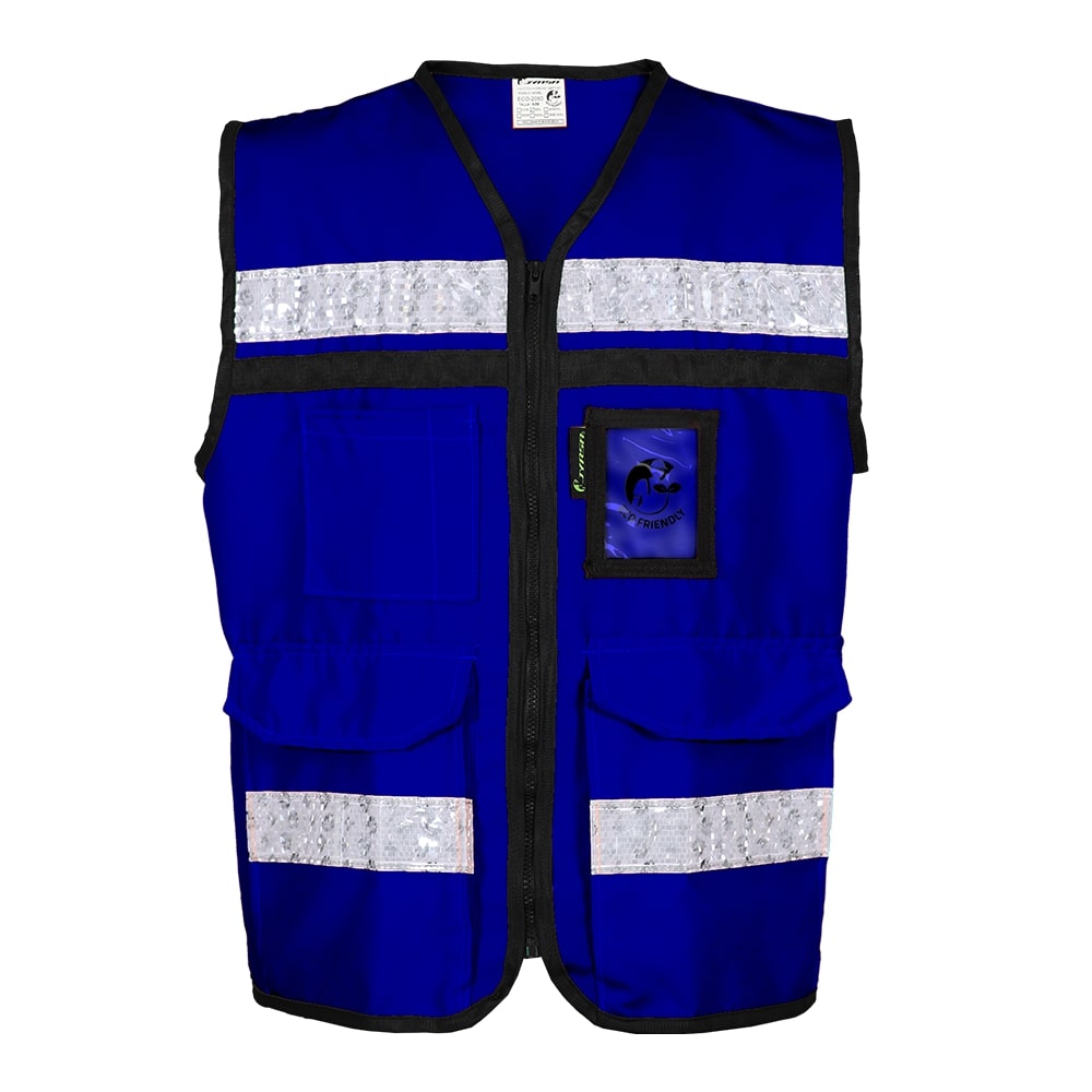 CHALECO RESCATISTA AZUL REY  TALLA 2XG