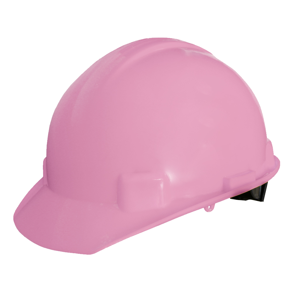 CASCO MATRACA ECOFRIENDLY TIPO 1, CLASE E, SUSP. PLASTICA/TEXTIL 6 PUNTOS ROSA