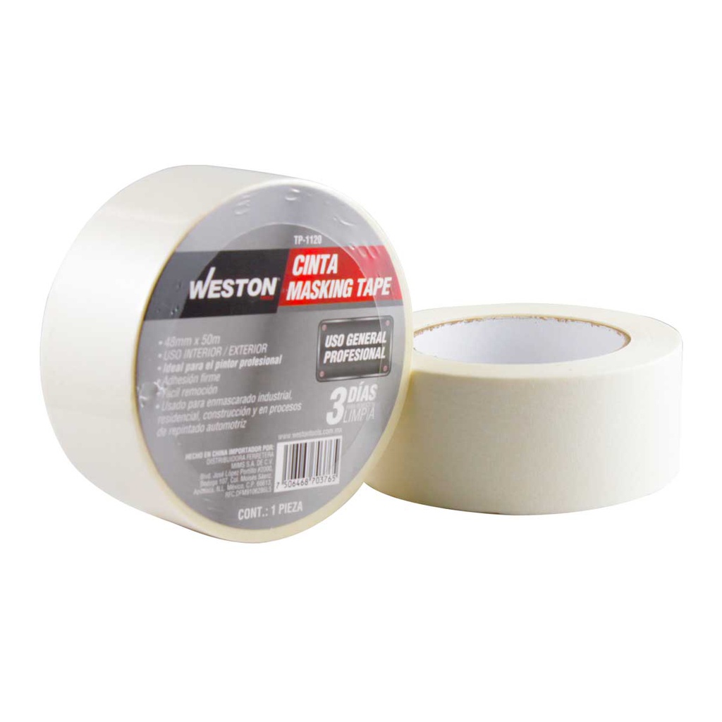 CINTA MASKING TAPE 48MM x 50M