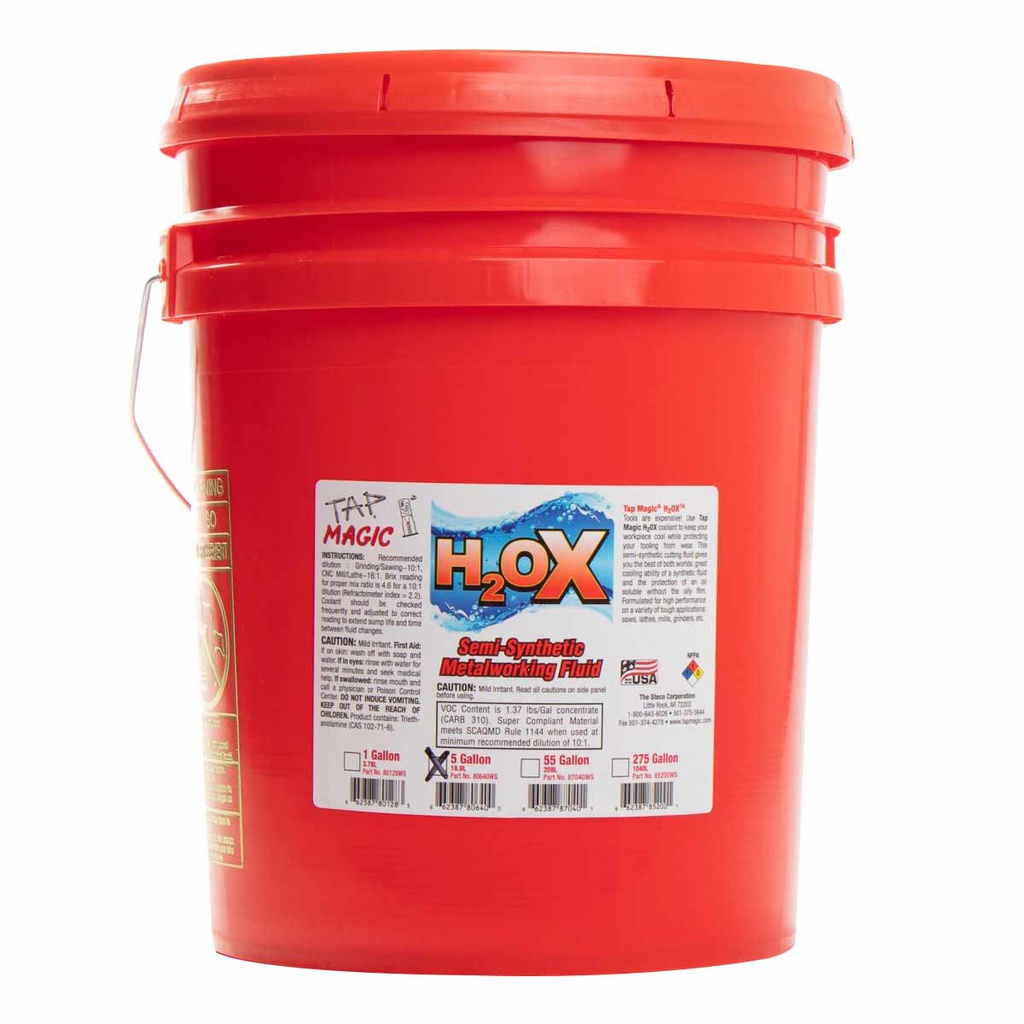 ACEITE SOLUBLE P/MAQUINARIA H2OX  5GAL