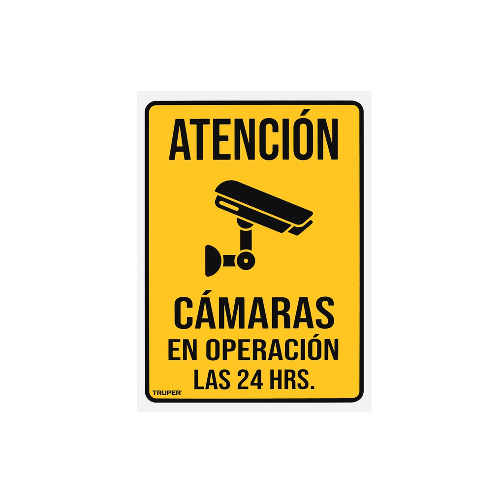 Letrero de señalizacion 'CAMARAS EN OPERACION', 25 x 34 cm