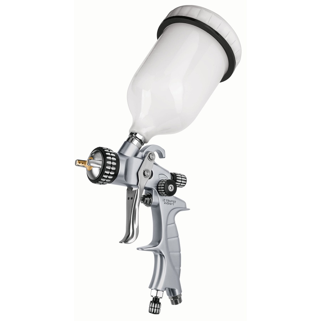 Pistola p/pintar gravedad LVMP vaso plastico, 1.4 mm, Expert
