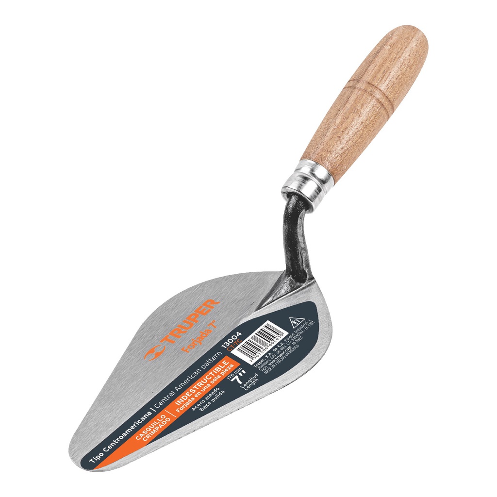 Cuchara para albañil 7' forjada tipo Centroamericana, Truper