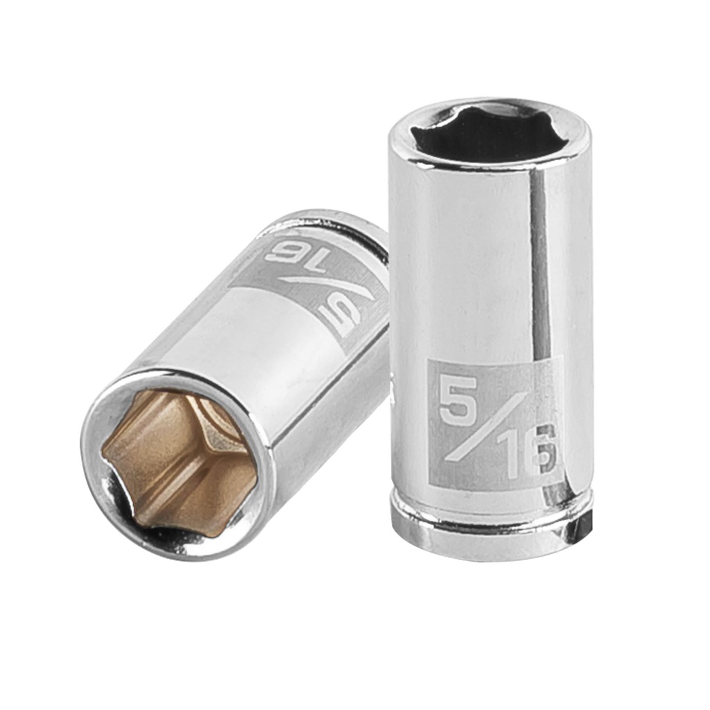 Dado de 5/16', 6 puntas, cuadro 1/4', Truper