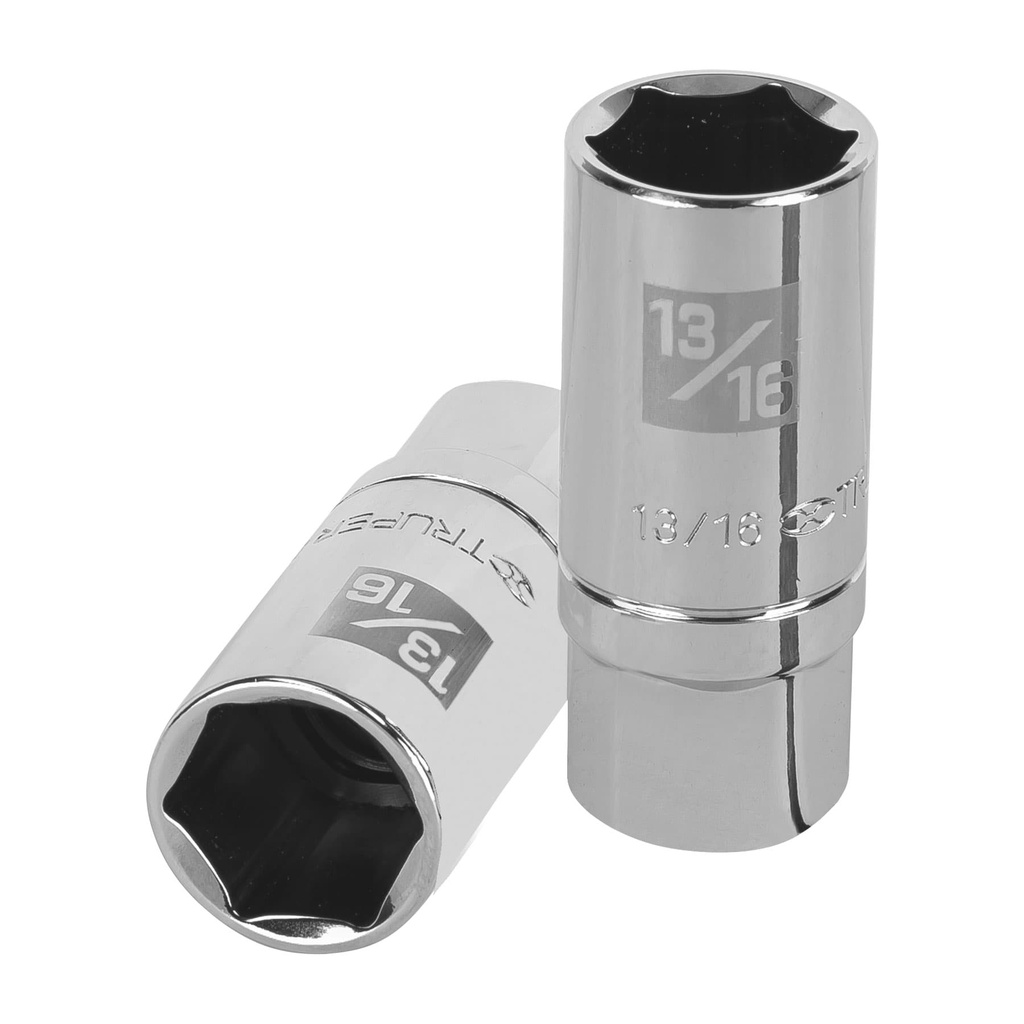 Dado largo para bujia de 13/16', 6 puntas, cuadro 1/2'