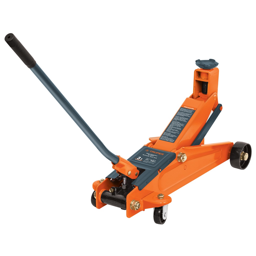 Gato hidraulico de patin 3t, 57 movimientos, maletin, Truper