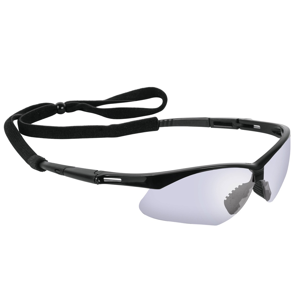 Lentes seguridad espejo azul c/cordon ajustable, Sport