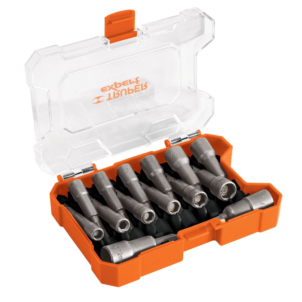 Juego de 14 dados magneticos para taladro,Truper