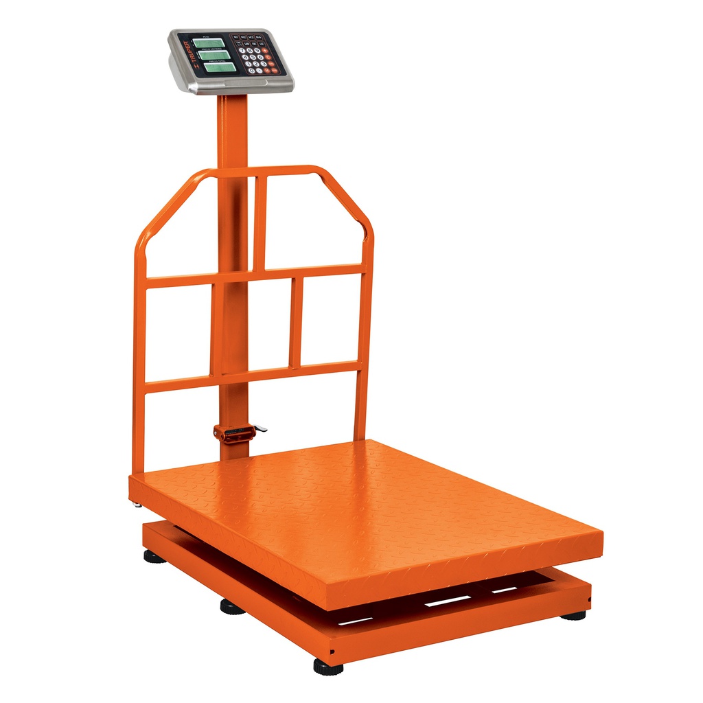 Bascula electronica de plataforma, plegable, 500 kg, Truper