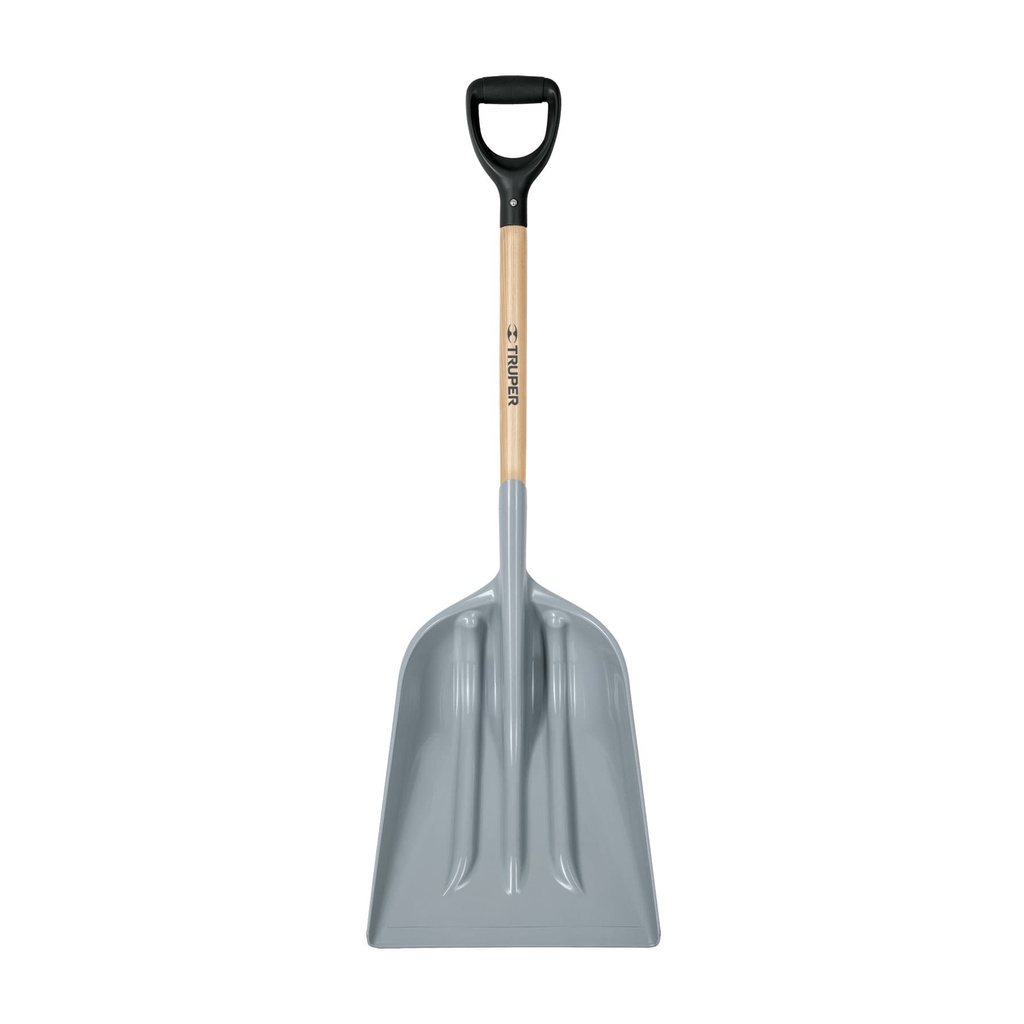 Pala sanitaria cabeza plastica, puño 'Y', mango 27', Truper