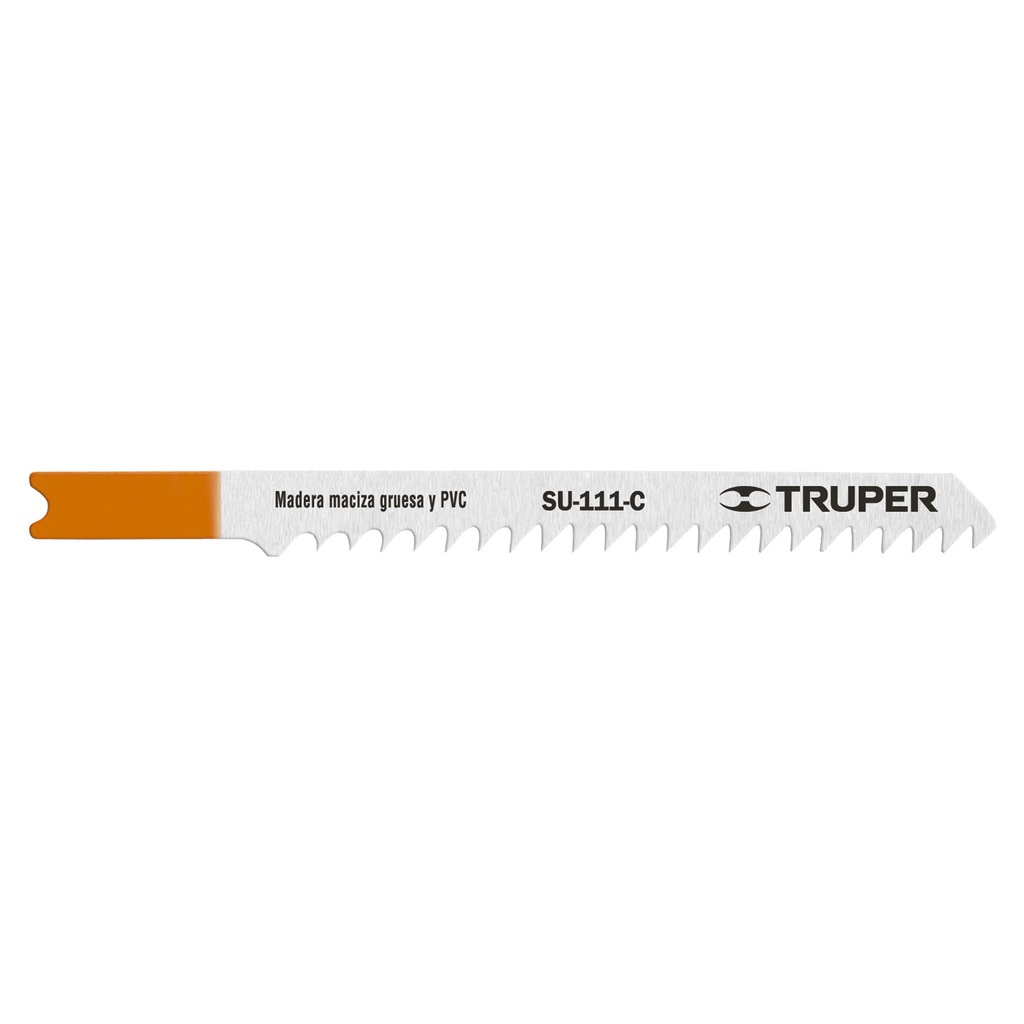 Blister con 5 seguetas 8 DPP zanco 'U' corte recto madera