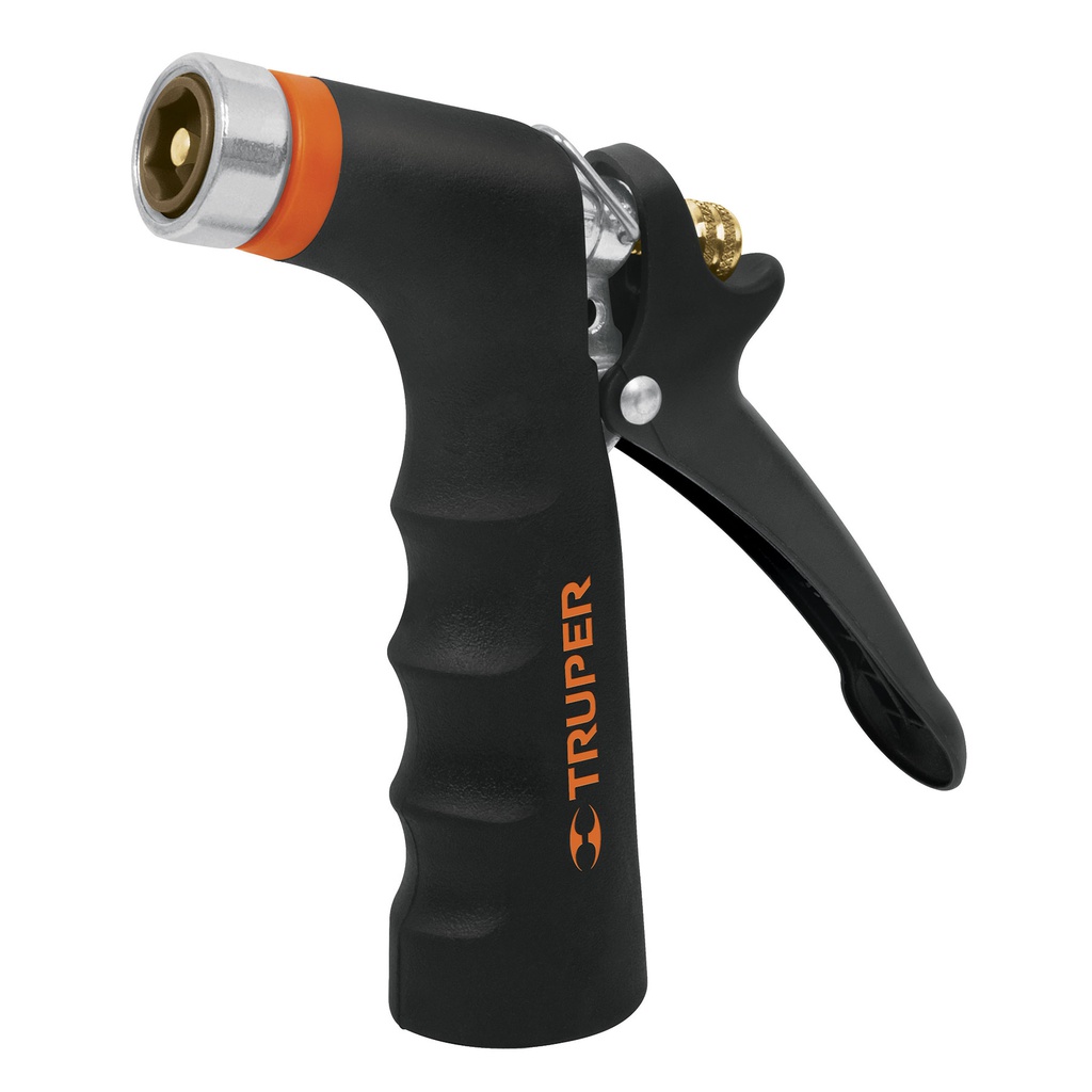 Pistola para riego de 2 funciones metalica con recubrimiento