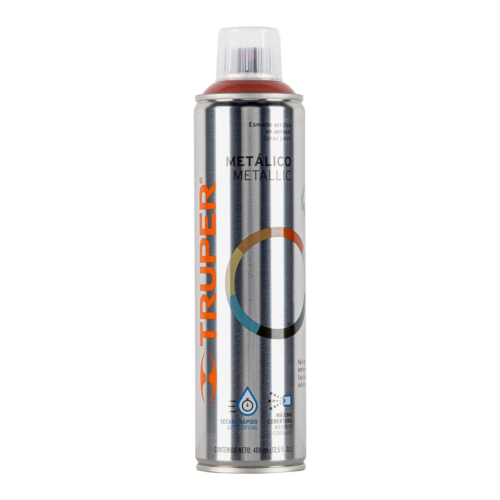 Pintura en aerosol, cobre metalico, bote esbelto, 400 ml