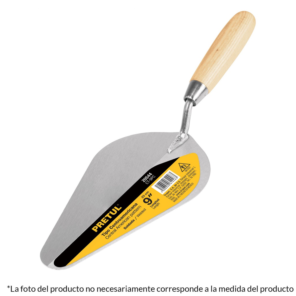 Cuchara para albañil 6' tipo centroamericana, Pretul