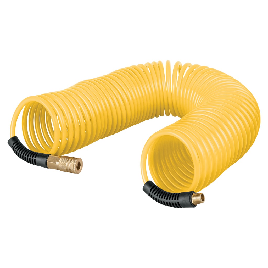 Manguera tipo resorte para compresor, 15 m x 1/4', Pretul