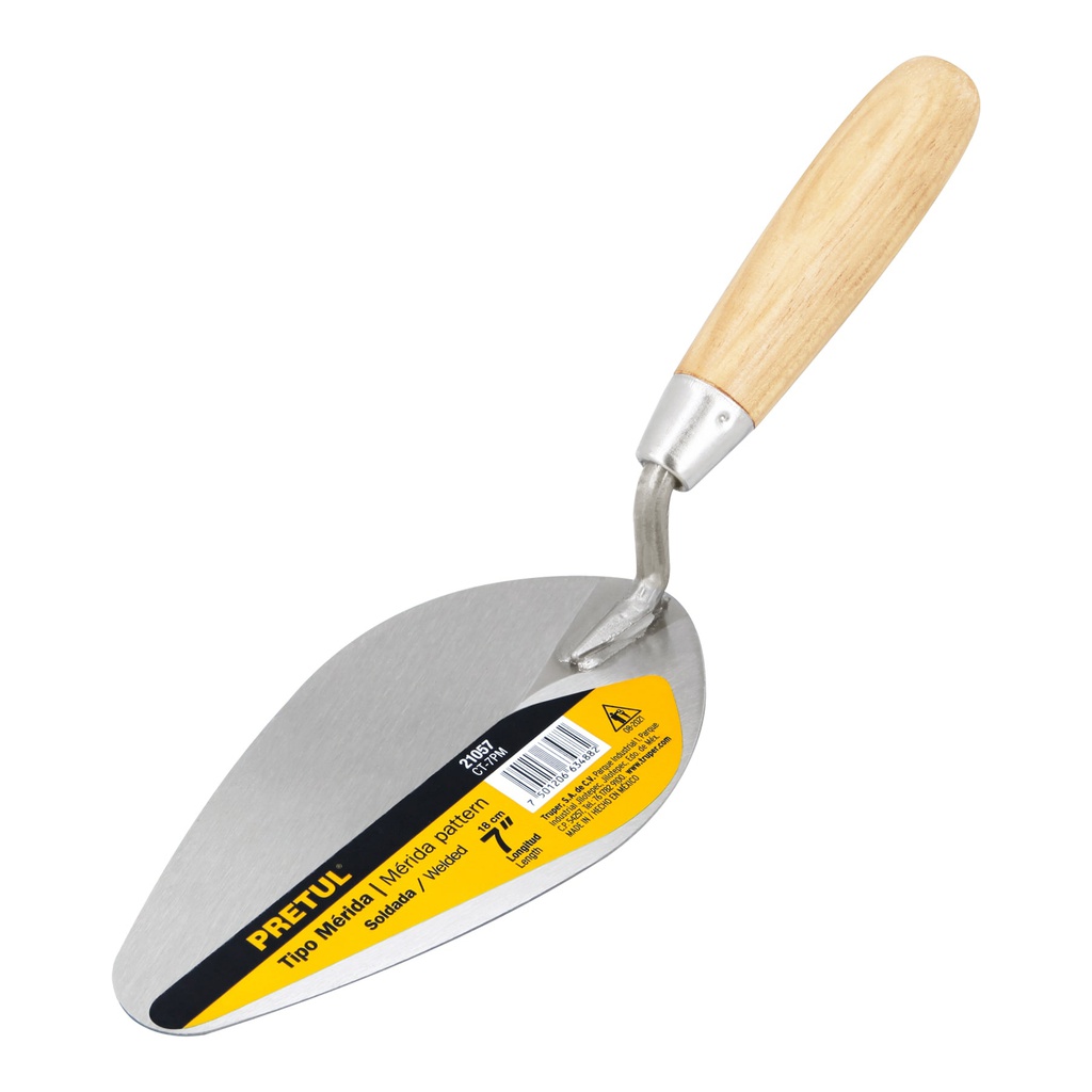 Cuchara para albañil 7' tipo Merida, Pretul