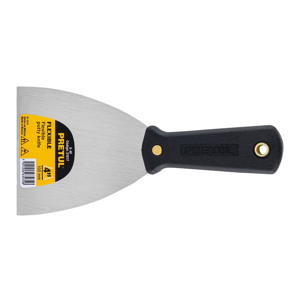 Espatula flexible 4' con mango de plastico, Pretul