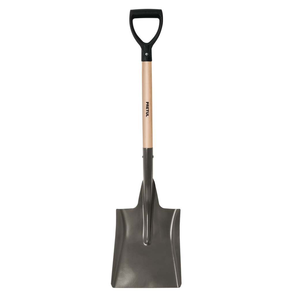 Pala cuadrada, puño 'Y', mango 28', Pretul