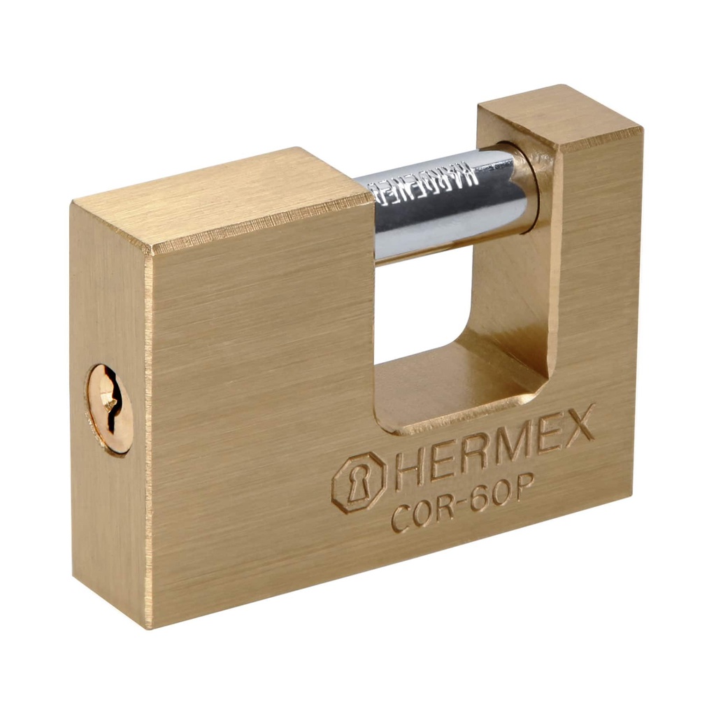 Candado antipalanca 60 mm cuerpo de laton, Hermex Basic