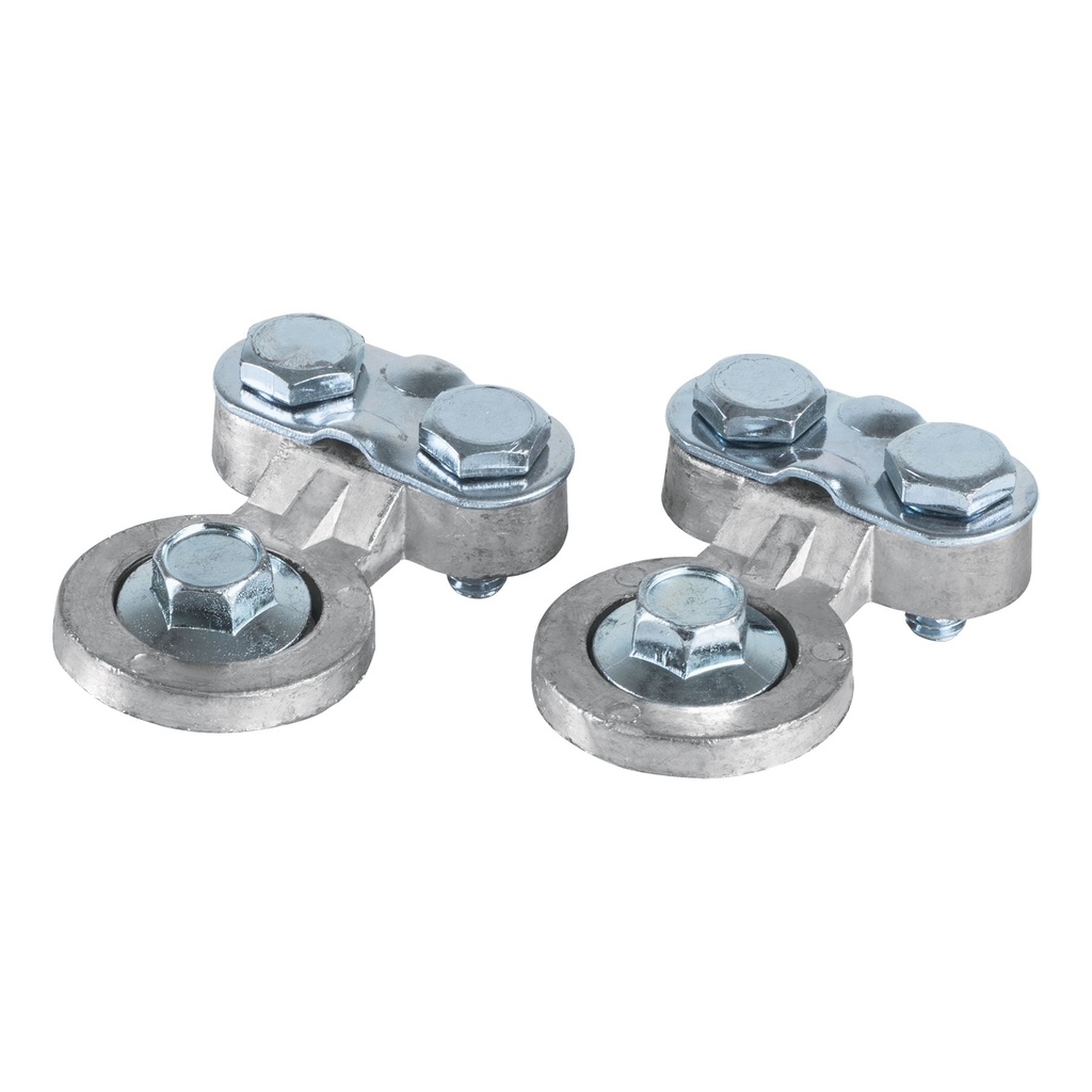 Blister 2 terminales plomo poste lateral p/bateria, Pretul