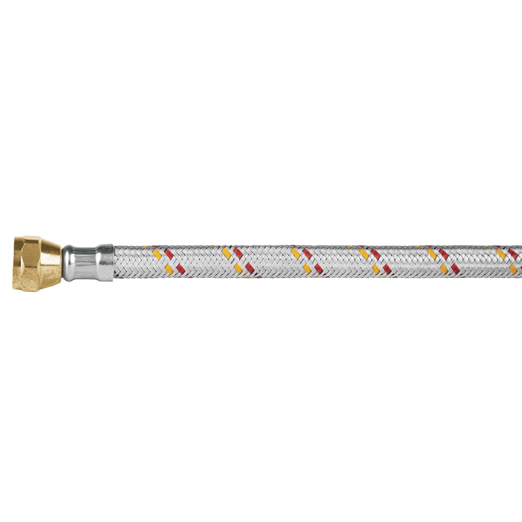 Manguera para gas, aluminio, 3/8' X 100 cm, Foset Basic