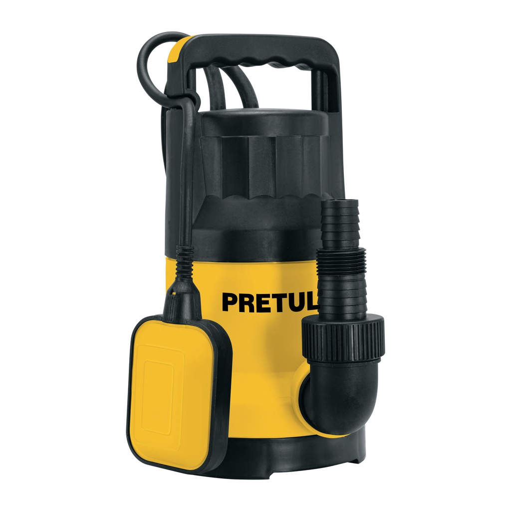 Bomba sumergible plastica, 1 HP para agua limpia, Pretul